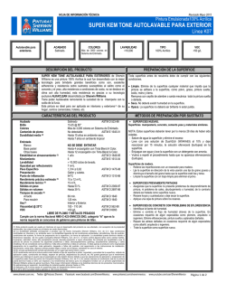 SUPER KEM TONE AUTOLAVABLE PARA