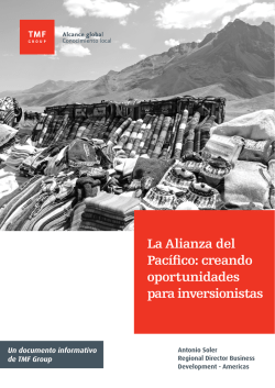 La Alianza del Pac&iacute;fico: creando oportunidades para