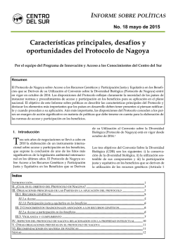 Caracter&iacute;sticas principales, desaf&iacute;os y oportunidades
