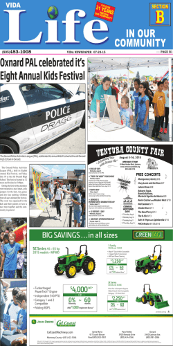 IN OUR COMMUNITY Oxnard PAL celebrated it`s