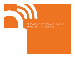 descarga y uso de la aplicaci&oacute;n safecard para colegios.