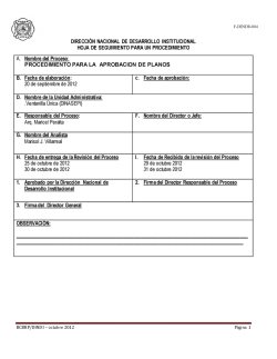 Procedimiento para la aprobaci&oacute;n de planos