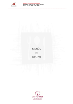 MEN&Uacute;S DE GRUPO