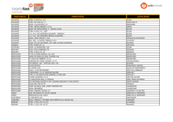 PROVINCIA DIRECCI&Oacute;N LOCALIDAD