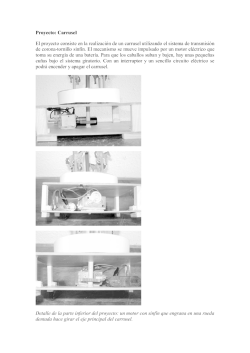 Proyecto: Carrusel El proyecto consiste en la