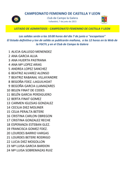 Listado admitidos cto femenino