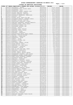 LISTADO DE ADMITIDOS PROVISIONAL AYUDAS