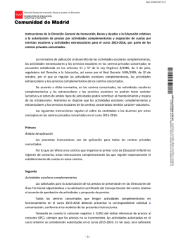 Instrucciones 16 septiembre 2015, Comunicaci&oacute;n/autorizaci&oacute;n
