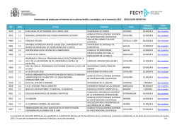 Convocatoria de ayudas para el fomento de la cultura cient&iacute;fica
