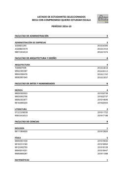 Seleccionados de las becas con compromiso "Quiero Estudiar Escala"