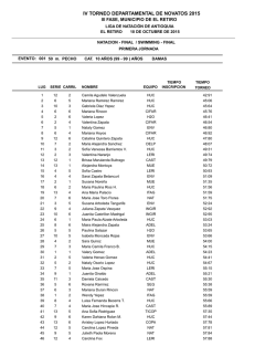 IV TORNEO DEPTAL DE NOVATOS