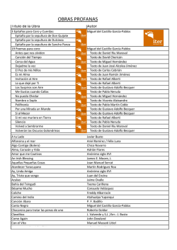 Obras Profanas