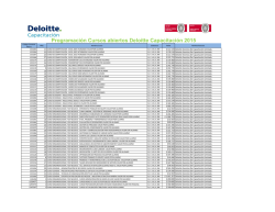 Programaci&oacute;n Cursos abiertos Deloitte Capacitaci&oacute;n 2015