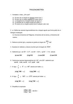 TRIGONOMETR&Iacute;A - IES Virgen del Carmen