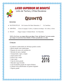 QUINTO 5 - Liceo Superior de Bogot&aacute;
