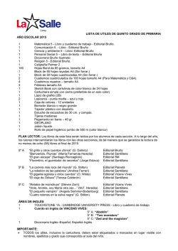 Quinto Grado de Primaria