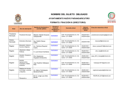 NOMBRE DEL SUJETO OBLIGADO - Ayuntamiento de Nuevo