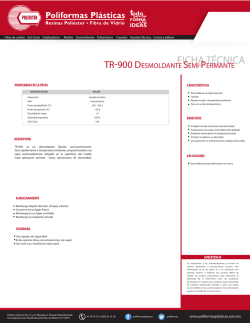 tr 900 desmoldante semi permante