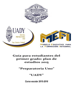 Gu&iacute;a del Estudiante 1er. Curso (MEFI) - Prepa Uno