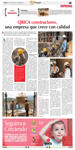 QBICA constructores, una empresa que crece con calidad