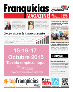 Crece el sistema de franquicias espa&ntilde;ol