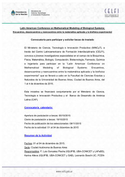 Latin American Conference on Mathematical Modeling of