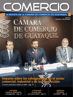 RevistaAbril2015 - C&aacute;mara de Comercio de Guayaquil