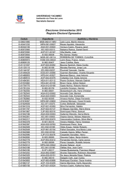 Registro Electoral Egresados