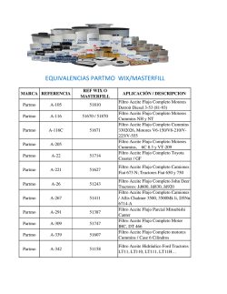 EQUIVALENCIAS PARTMO WIX/MASTERFILL