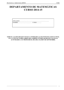 3&ordm; ESO - bienvenidos al ies 9 valles