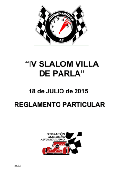 &ldquo;IV SLALOM VILLA DE PARLA&rdquo;