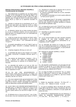 ACTIVIDADES DE F&Iacute;SICA PARA REMEDIACI&Oacute;N Primero de