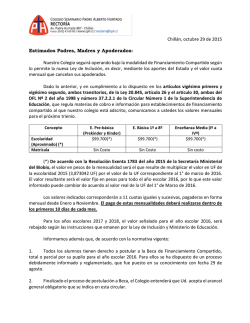 Aranceles - Colegio Seminario Padre Alberto Hurtado