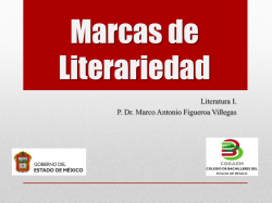 Marcas de Literariedad