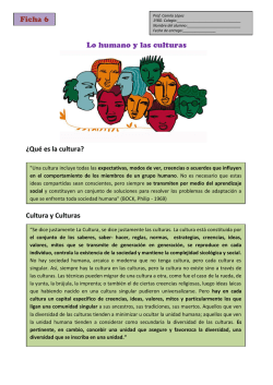 Ficha 6: La cultura