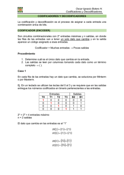 CODIFICADORES Y DECODIFICADORES