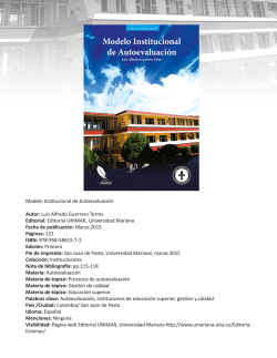 Modelo Institucional de Autoevaluaci&oacute;n Autor: Luis Alfredo Guerrero