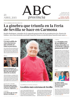 La ginebra que triunfa en la Feria de Sevilla se hace en Carmona