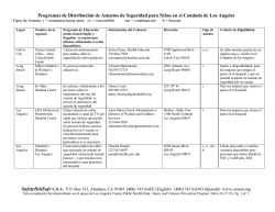 Programas de Distribuci&oacute;n de Asientos de Seguridad para Ni&ntilde;os en