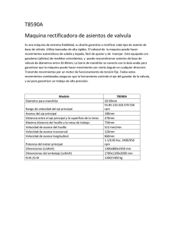 T8590A Maquina rectificadora de asientos de valvula