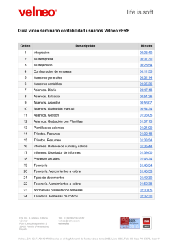 Gu&iacute;a v&iacute;deo seminario contabilidad usuarios Velneo vERP