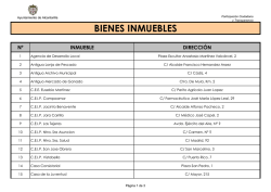 BIENES INMUEBLES - Ayuntamiento de Alcantarilla