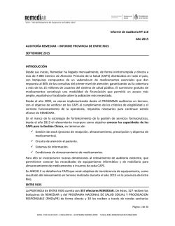 INFORME PROVINCIA DE ENTRE RIOS SEPTIEMBRE