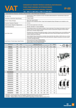 VARIADOR DE TENSI&Oacute;N TRIF&Aacute;SICO (MANUAL/MOTORIZADO