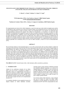 Influencia de un Recubrimiento de Vinilo en la Tensi&oacute;n de Fractura