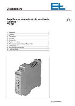 Descripci&oacute;n U ES Amplificador de medici&oacute;n de tensi&oacute;n de la banda