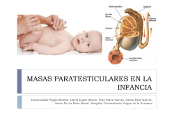 MASAS PARATESTICULARES EN LA INFANCIA