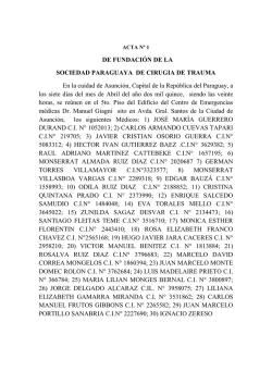 Acta de Fundaci&oacute;n