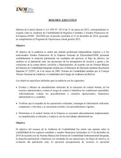 RESUMEN EJECUTIVO Informe de Control Interno UAI-INF