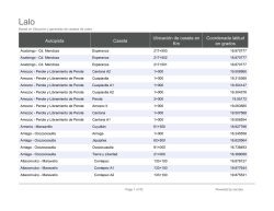 Autopista Caseta Ubicaci&oacute;n de caseta en Km Coordenada latitud en